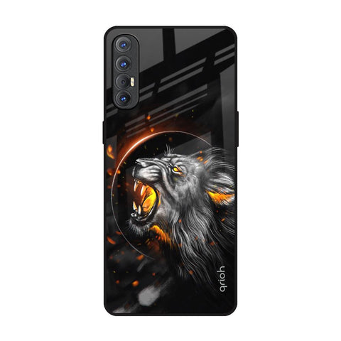 Aggressive Lion Glossy Case for Oppo Reno 3 Pro