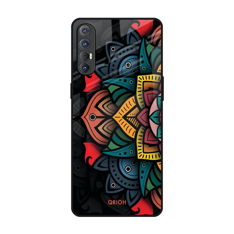 Retro Gorgeous Flower Glossy Case for Oppo Reno 3 Pro