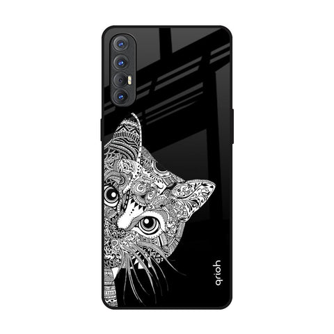 Kitten Mandala Glossy Case for Oppo Reno 3 Pro
