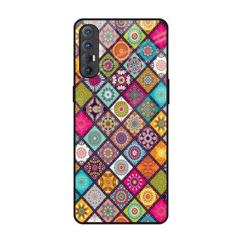 Multicolor Mandala Glossy Case for Oppo Reno 3 Pro