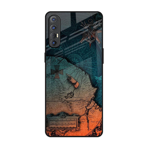 Geographical Map Glossy Case for Oppo Reno 3 Pro