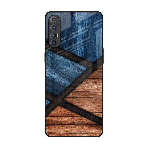 Wooden Tiles Glossy Case for Oppo Reno 3 Pro