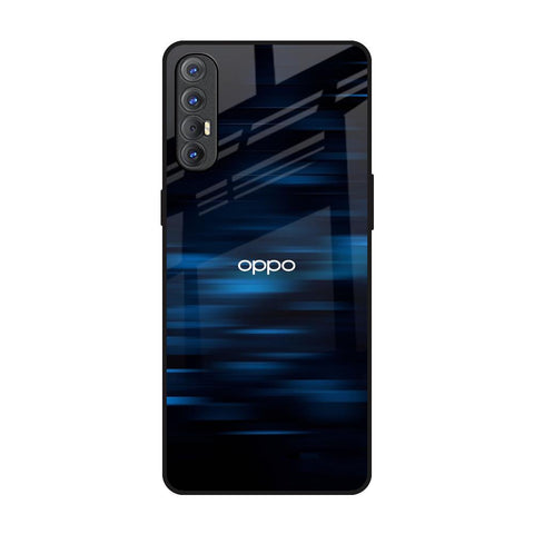 Blue Rough Abstract Glossy Case for Oppo Reno 3 Pro