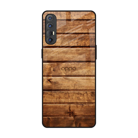 Wooden Planks Glossy Case for Oppo Reno 3 Pro