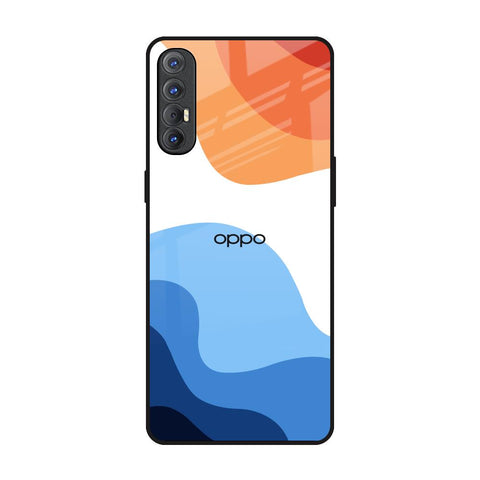Wavy Color Pattern Glossy Case for Oppo Reno 3 Pro
