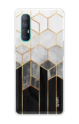 Hexagonal Pattern Soft Cover for Oppo Reno 3 Pro