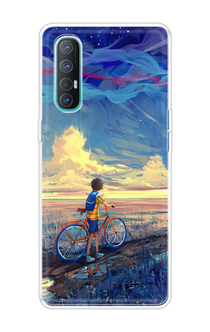 Riding Bicycle to Dreamland Soft Cover for Oppo Reno 3 Pro