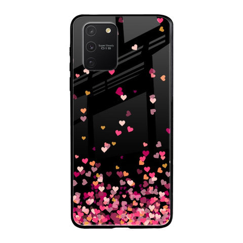 Heart Rain Fall Glossy Case For Samsung Galaxy S10 lite