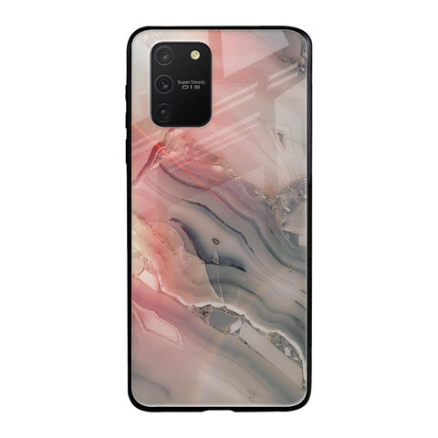 Pink And Grey Marble Glossy Case For Samsung Galaxy S10 lite