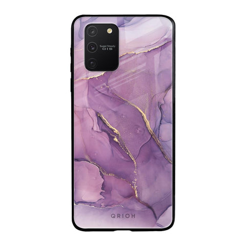 Purple Gold Marble Glossy Case for Samsung Galaxy S10 lite