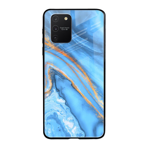 Vibrant Blue Marble Glossy Case for Samsung Galaxy S10 lite