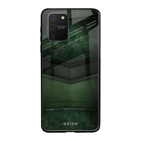 Green Leather Glossy Case for Samsung Galaxy S10 lite