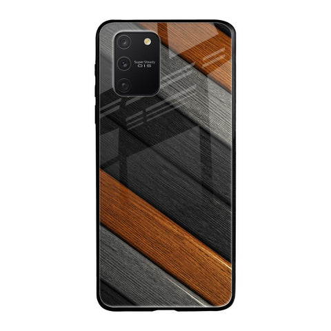 Tri Color Wood Glossy Case for Samsung Galaxy S10 lite