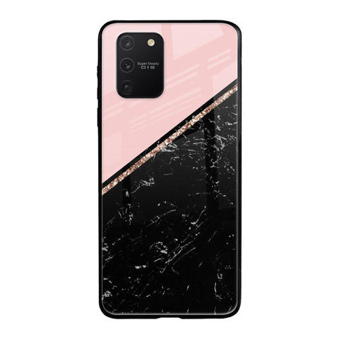 Marble Texture Pink Glossy Case For Samsung Galaxy S10 lite