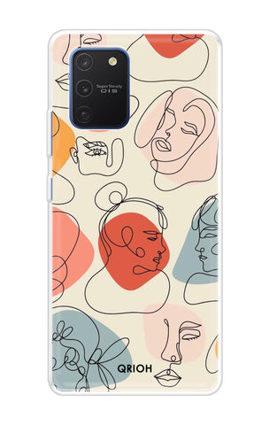 Abstract Faces Soft Cover for Samsung Galaxy S10 lite