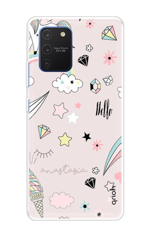 Unicorn Doodle Soft Cover For Samsung Galaxy S10 lite