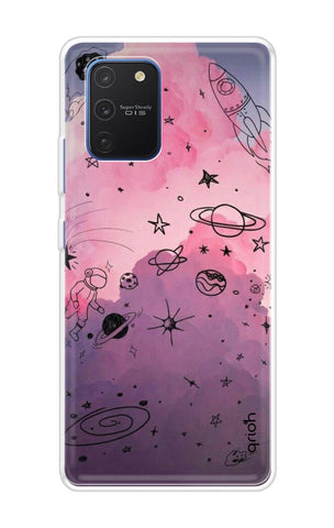 Space Doodles Art Soft Cover For Samsung Galaxy S10 lite