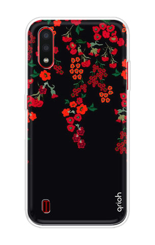 Floral Deco Soft Cover For Samsung Galaxy A01