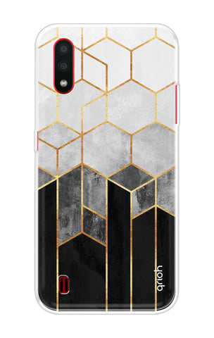 Hexagonal Pattern Soft Cover for Samsung Galaxy A01