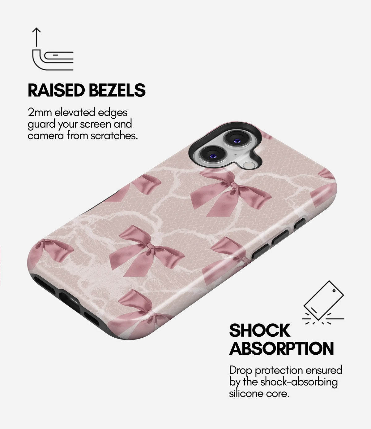 Laced in Love Premium Tough Shining Phone Case (Double Layer) Available For All iPhone Models