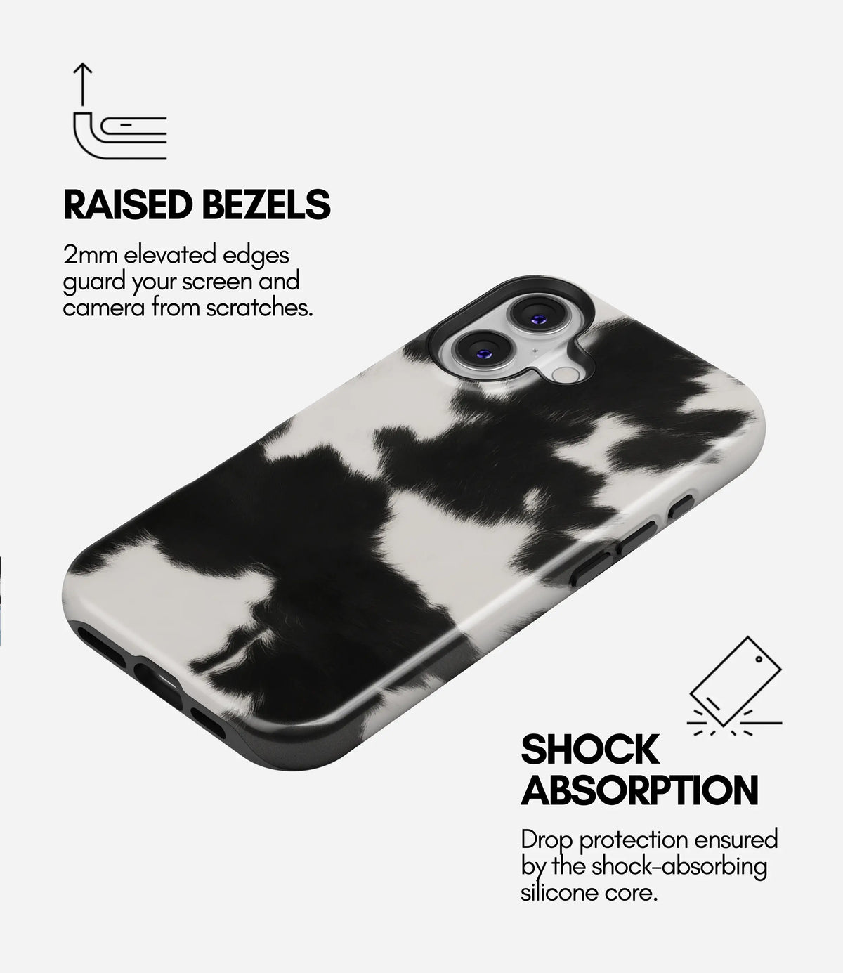 Moody Moo Premium Tough Shining Phone Case (Double Layer) Available For All iPhone Models