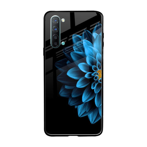 Half Blue Flower Glossy Case for Oppo Reno 3