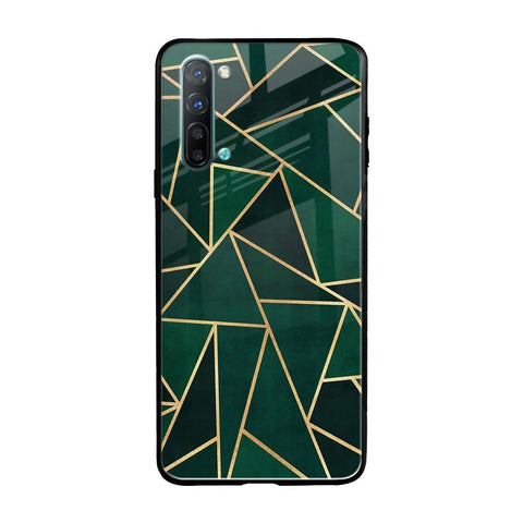 Abstract Green Glossy Case For Oppo Reno 3