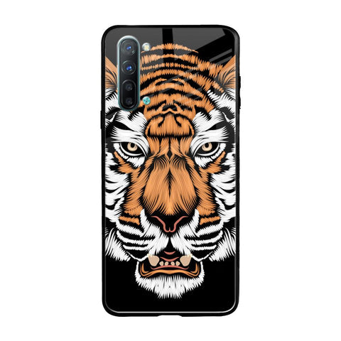 Angry Tiger Glossy Case For Oppo Reno 3