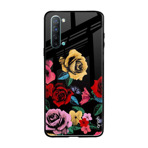 Floral Decorative Glossy Case For Oppo Reno 3