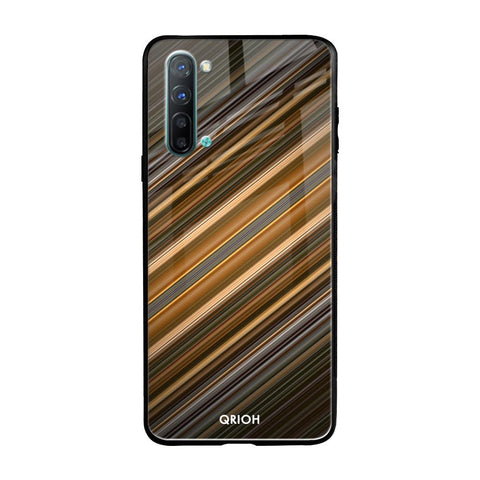 Diagonal Slash Pattern Glossy Case for Oppo Reno 3
