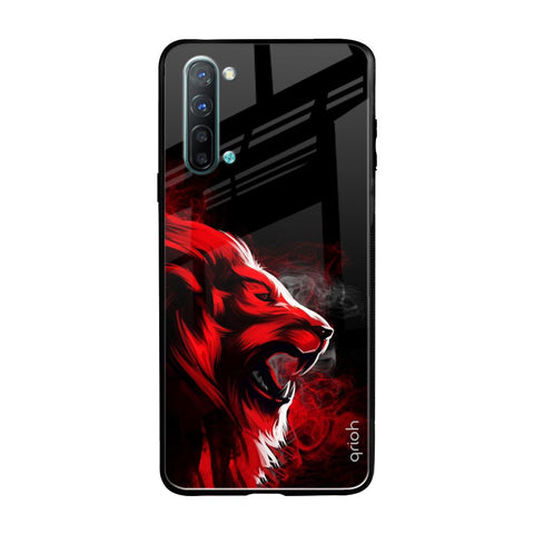 Red Angry Lion Glossy Case for Oppo Reno 3