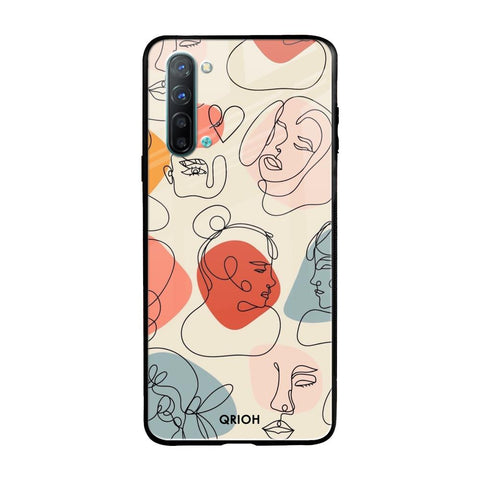 Abstract Faces Glossy Case for Oppo Reno 3