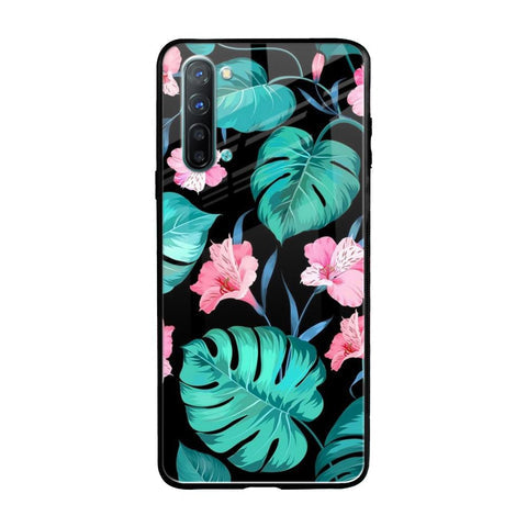 Tropical Leaves & Pink Flowers Glossy case for Oppo Reno 3