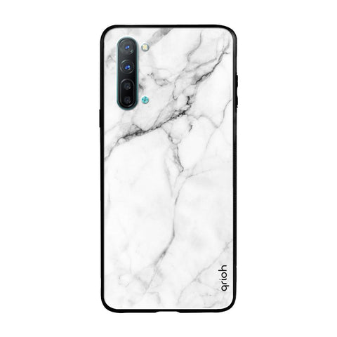 Modern White Marble Glossy case for Oppo Reno 3