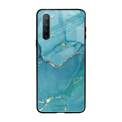 Blue Golden Glitter Glossy Case for Oppo Reno 3