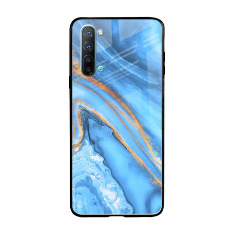 Vibrant Blue Marble Glossy Case for Oppo Reno 3