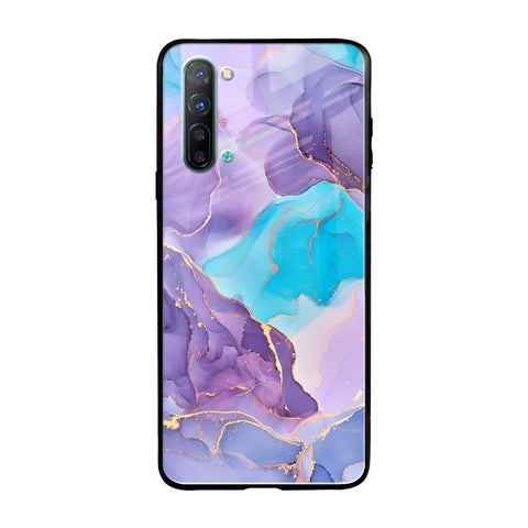 Alcohol ink Marble Glossy Case for Oppo Reno 3