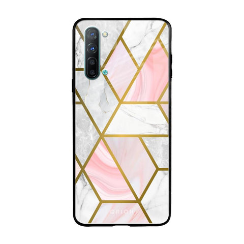 Geometrical Marble Glossy Case for Oppo Reno 3