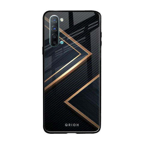 Sleek Golden & Navy Glossy Case for Oppo Reno 3