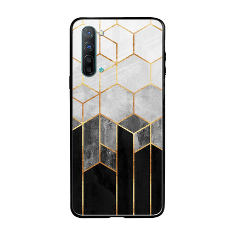 Tricolor Pattern Glossy Case for Oppo Reno 3