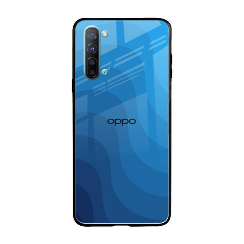 Blue Wave Abstract Glossy Case for Oppo Reno 3