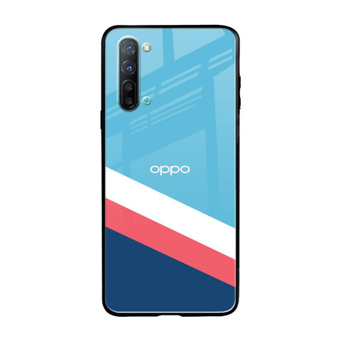 Pink & White Stripes Glossy Case For Oppo Reno 3