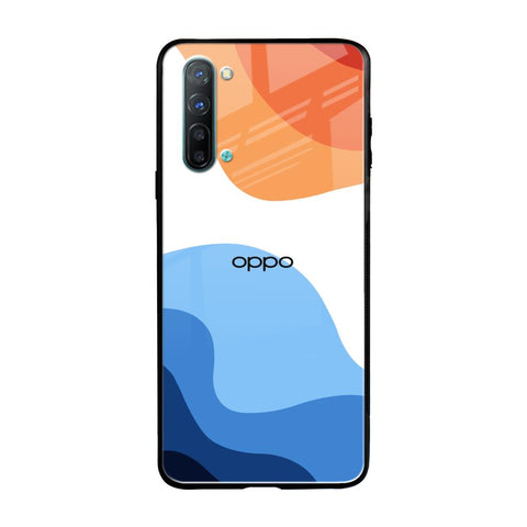 Wavy Color Pattern Glossy Case for Oppo Reno 3