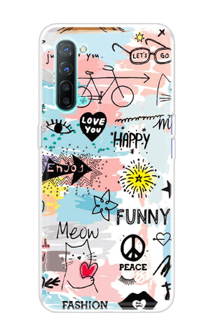Happy Doodle Soft Cover for Oppo Reno 3