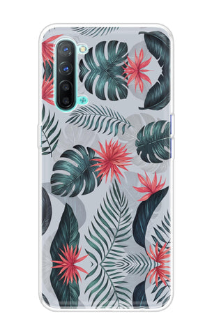Retro Floral Leaf Soft Cover for Oppo Reno 3