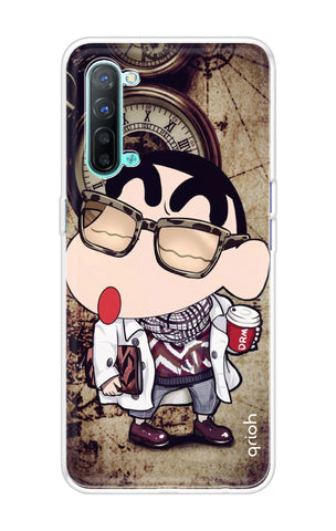 Nerdy Shinchan Soft Cover for Oppo Reno 3