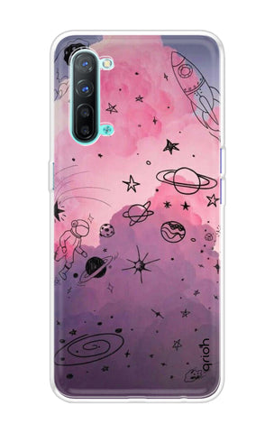 Space Doodles Art Soft Cover For Oppo Reno 3