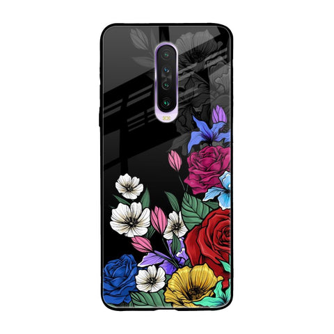 Rose Flower Bunch Art Glossy Case for Poco X2
