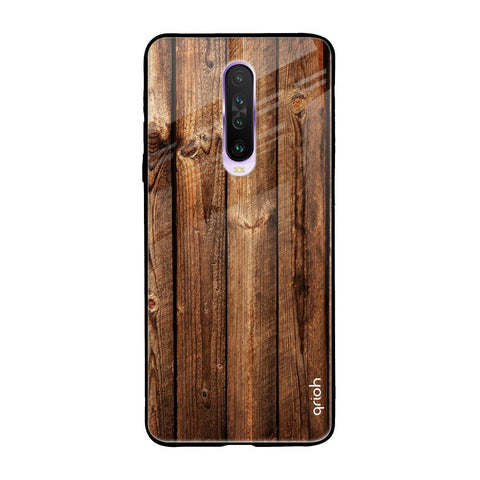Timber Printed Glossy case for Poco X2