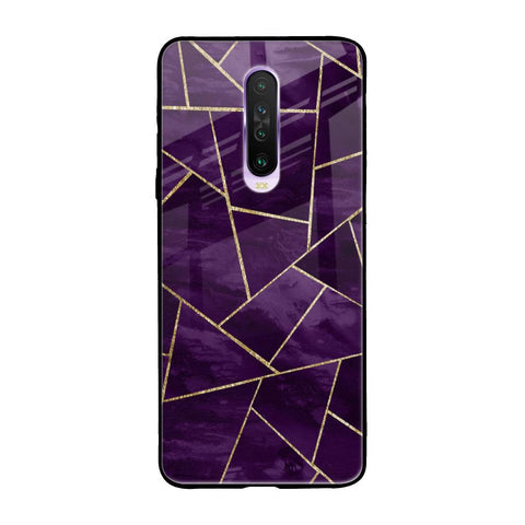 Geometric Purple Glossy Case For Poco X2